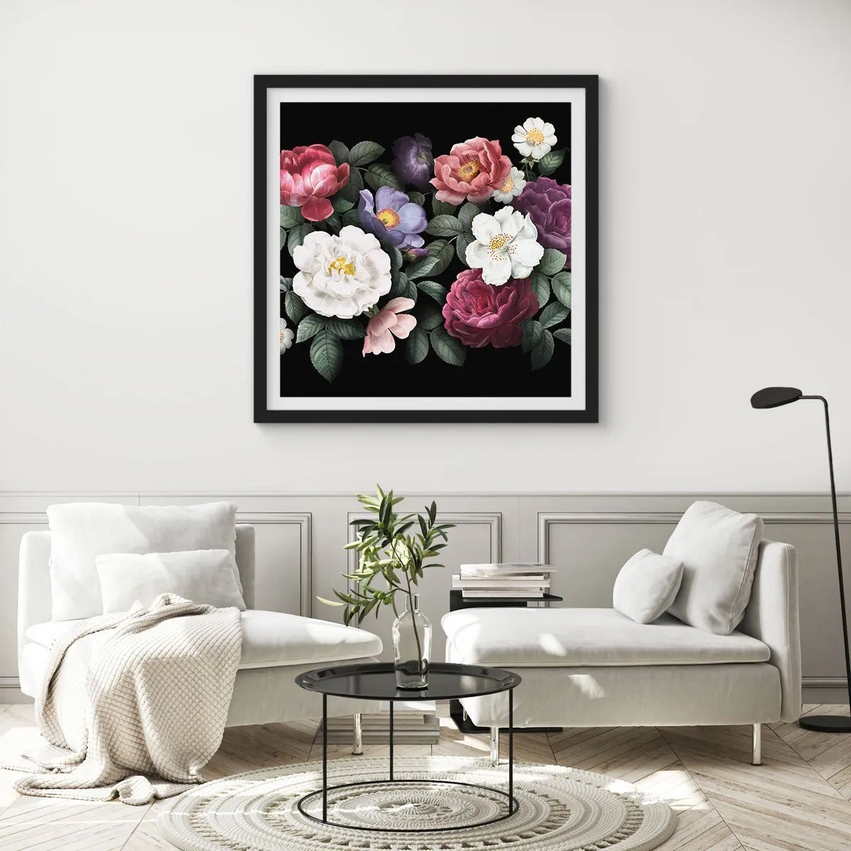 Poster in black frame - From an English Garden - 60x60 cm