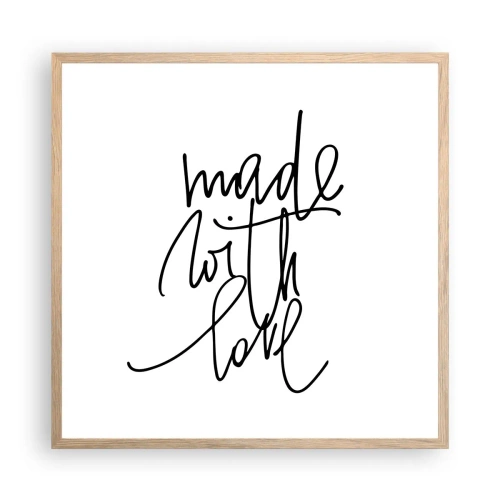 Poster in light oak frame - Best Brand - 60x60 cm