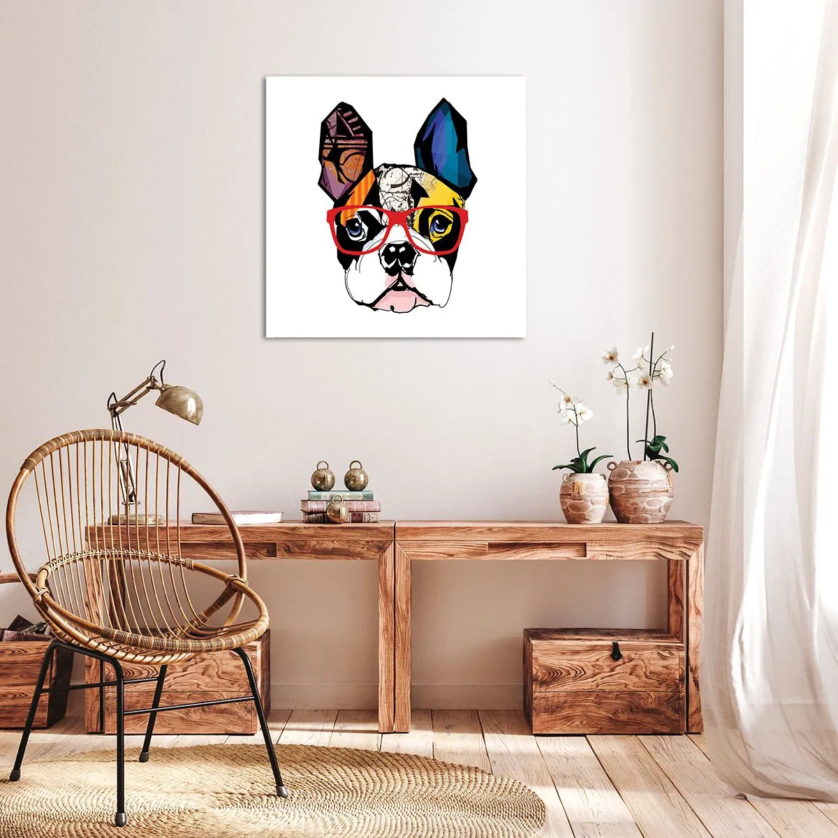 Canvas picture - Intellectual - 70x70 cm