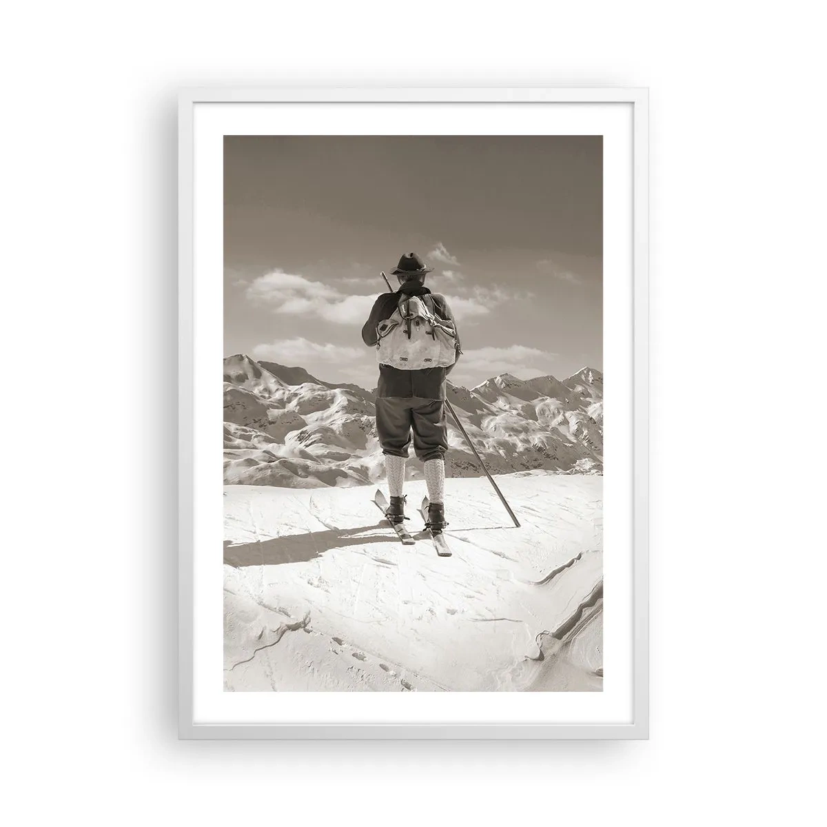 Poster in white frmae - Mountains Are the Same - 50x70 cm