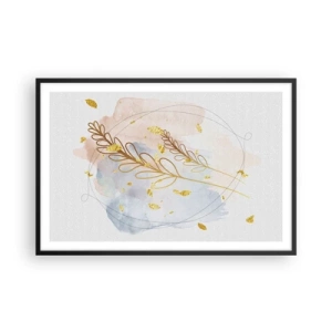 Poster in black frame - Golden Blast - 91x61 cm