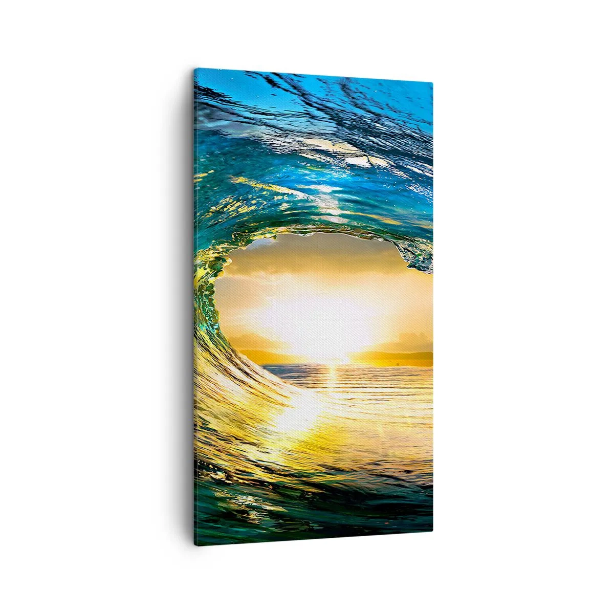 Canvas picture - In an Emerald and Gold Crystal - 45x80 cm