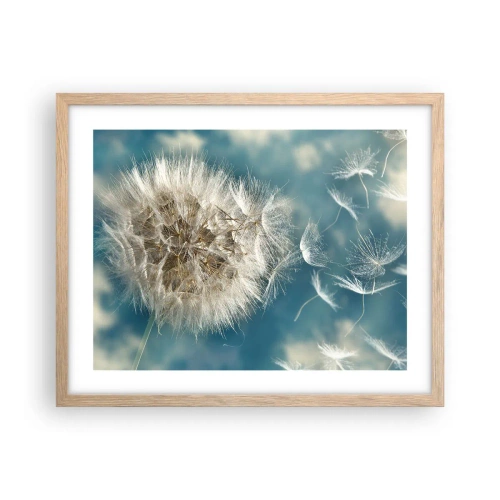 Poster in light oak frame - Breath of an Angel - 50x40 cm