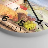 Clock face with numbers