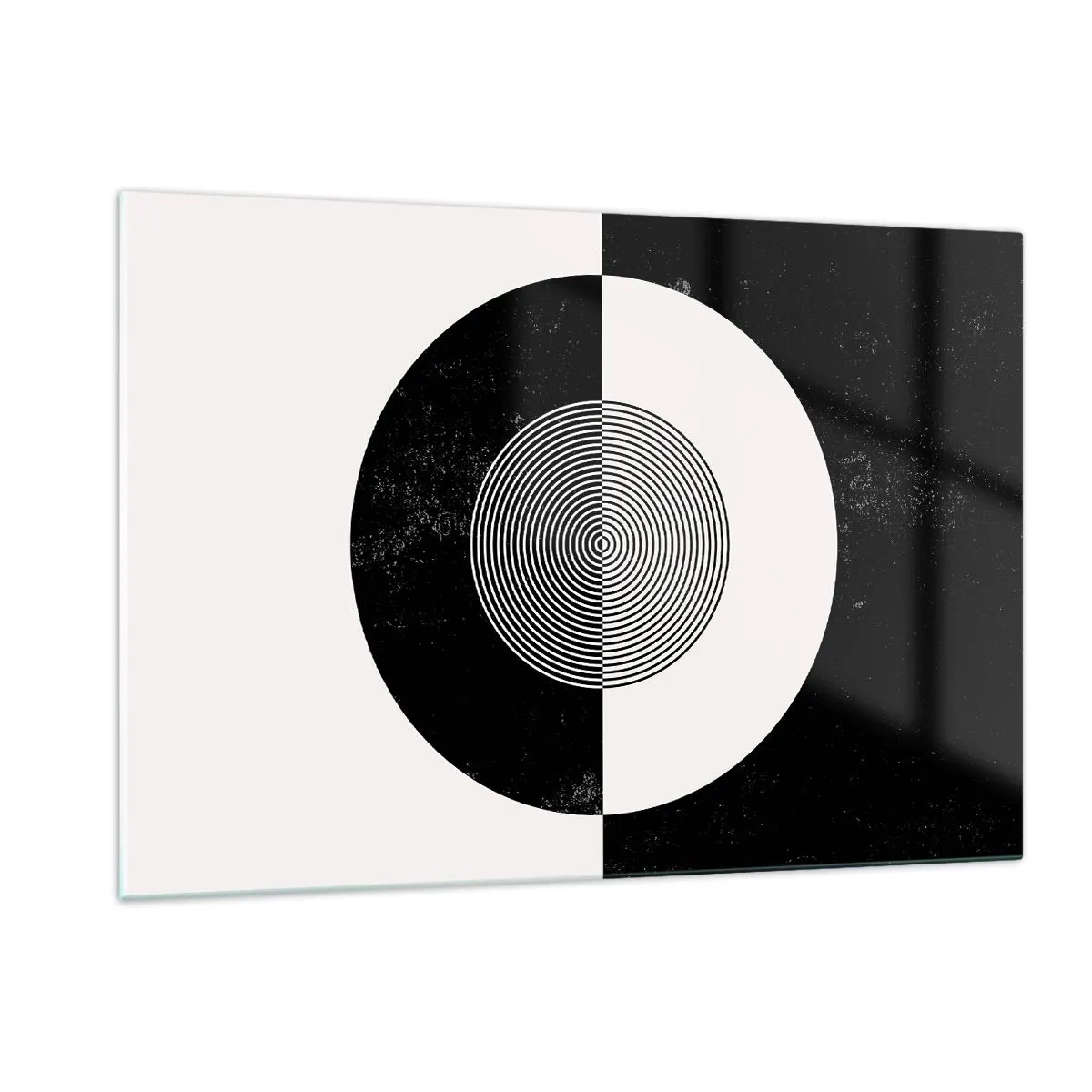Glass picture - Harmony in Black and White - 120x80 cm