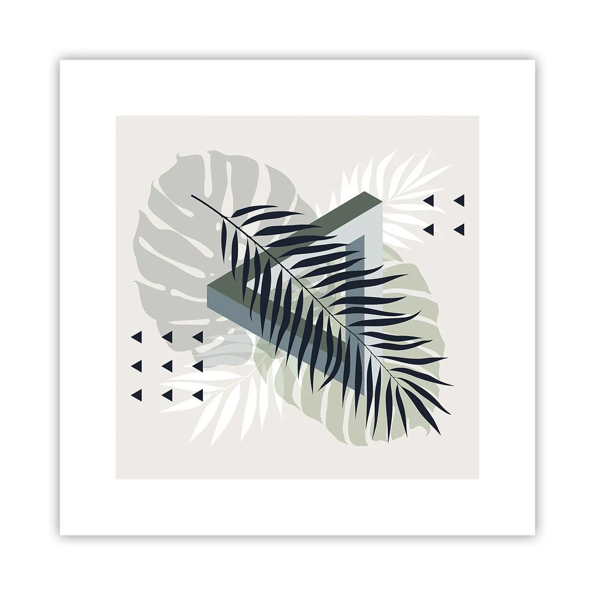 Poster - Nature and Geometry - Two Orders? - 30x30 cm