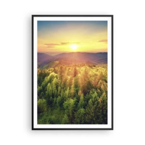 Poster in black frame - Peaks and Summits - 70x100 cm