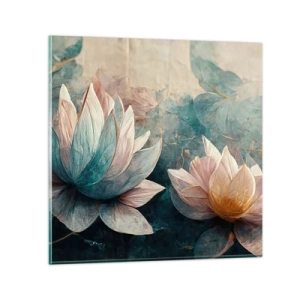 Glass picture - Stars of the Lake - 70x70 cm