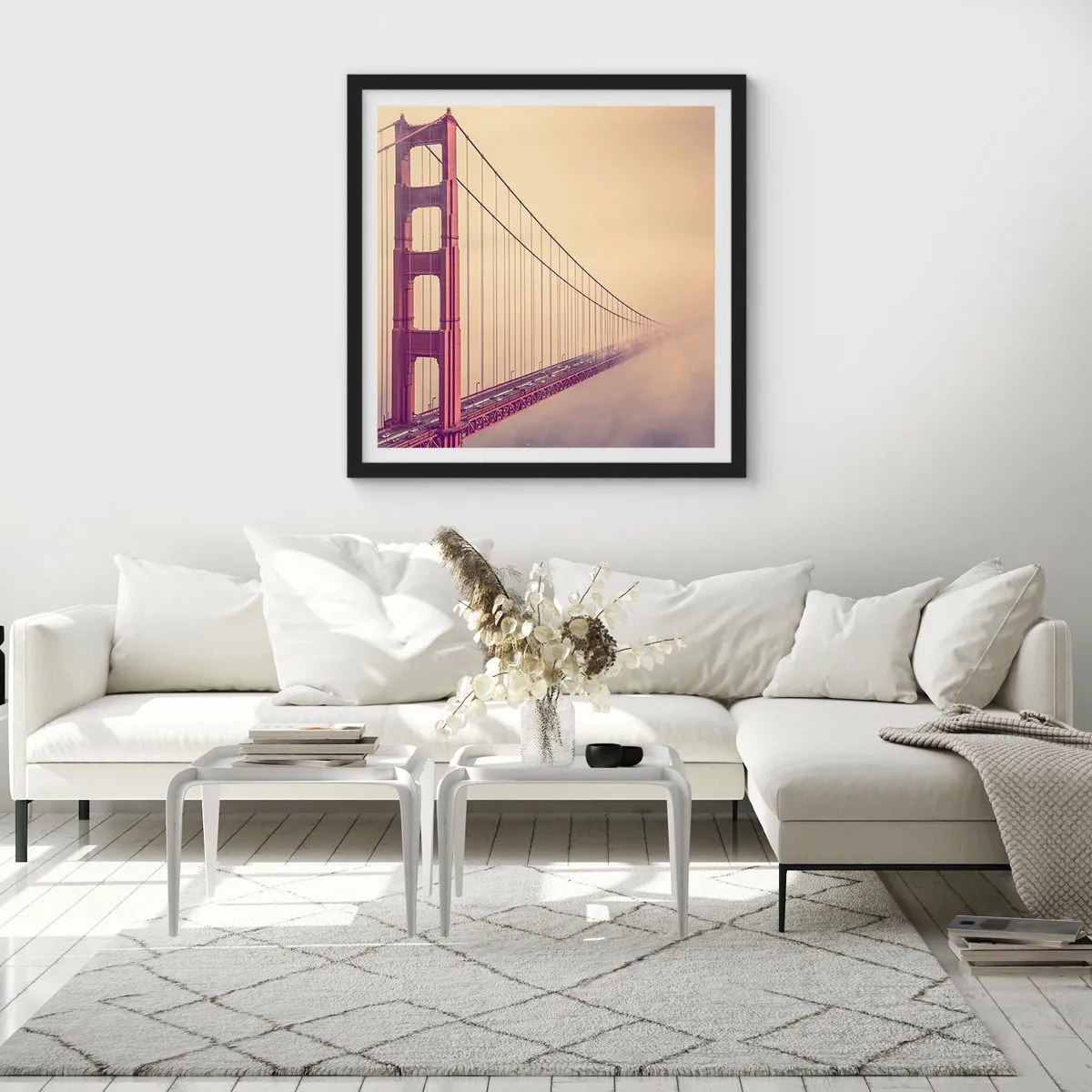 Poster in black frame - Between Heaven and Earth - 30x30 cm