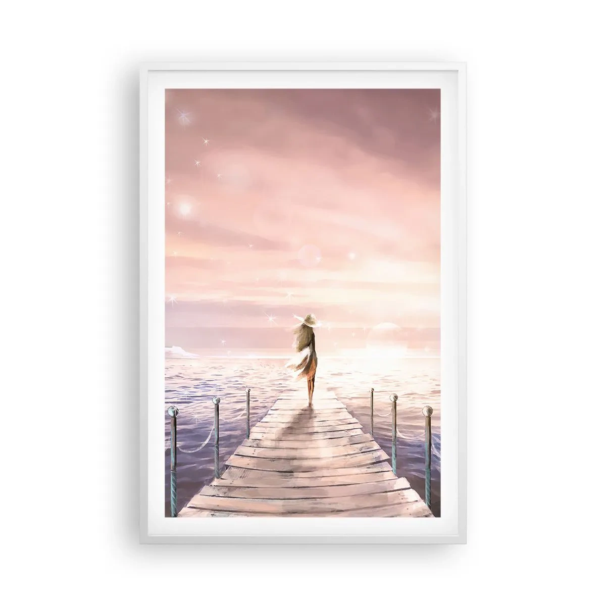 Poster in white frmae - In a Dream World - 61x91 cm