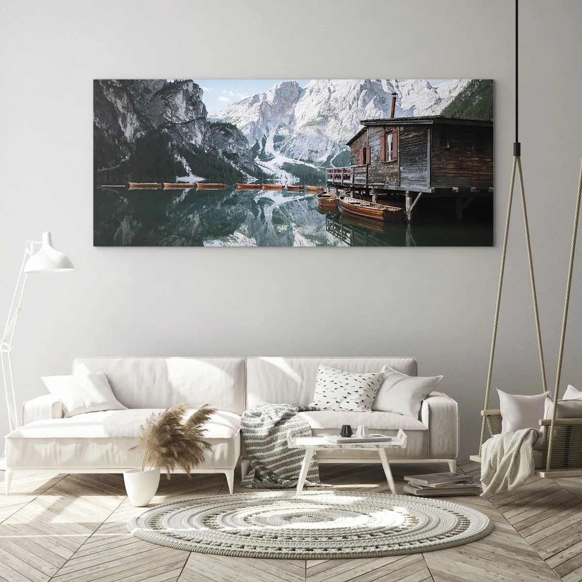 Glass picture - Crystal, Mountain Morning - 120x50 cm