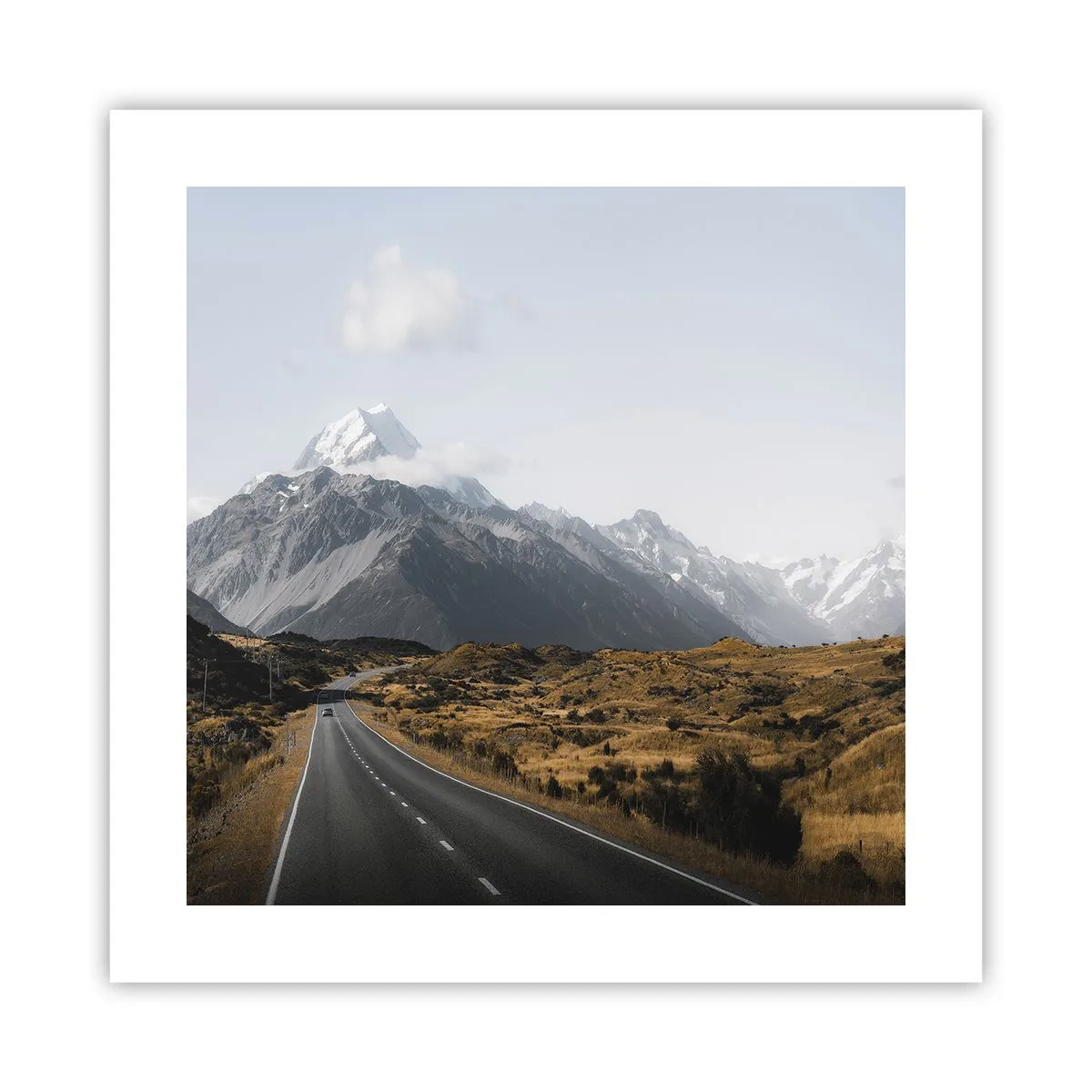 Poster - Road to the Heart of the Mountains - 40x40 cm