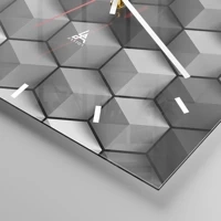 Clock face with lines