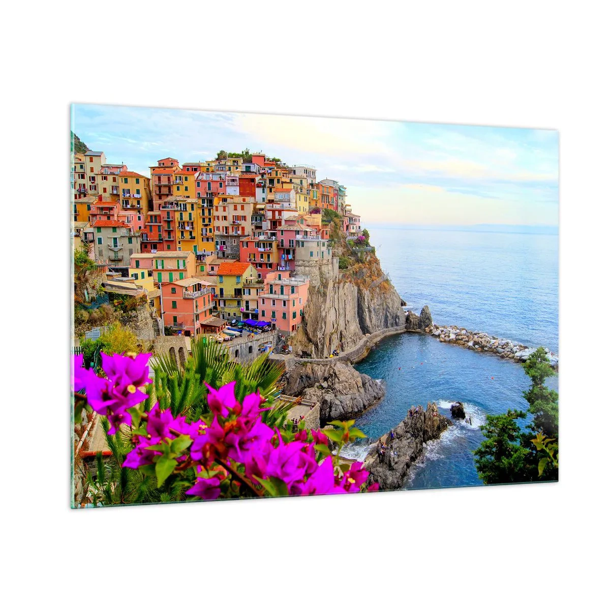 Glass picture - Laughing City - 100x70 cm