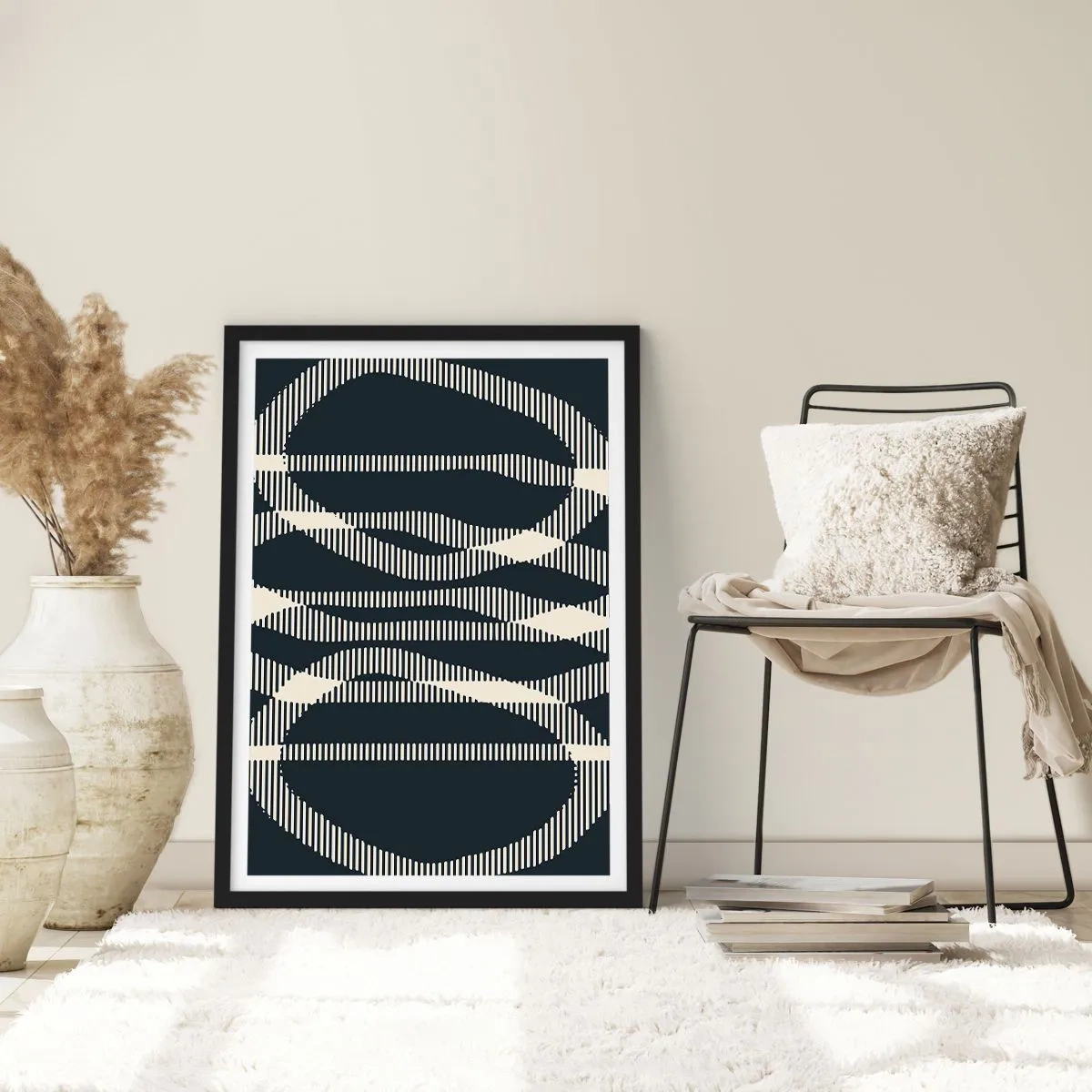 Poster in black frame - Attempt at Breaking Darkness - 70x100 cm