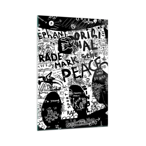 Glass picture - Rich World of the Street - 80x120 cm