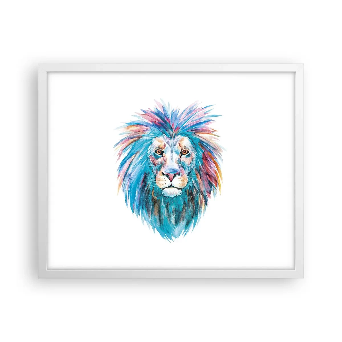 Poster in white frmae - Electrifying Aura - 50x40 cm