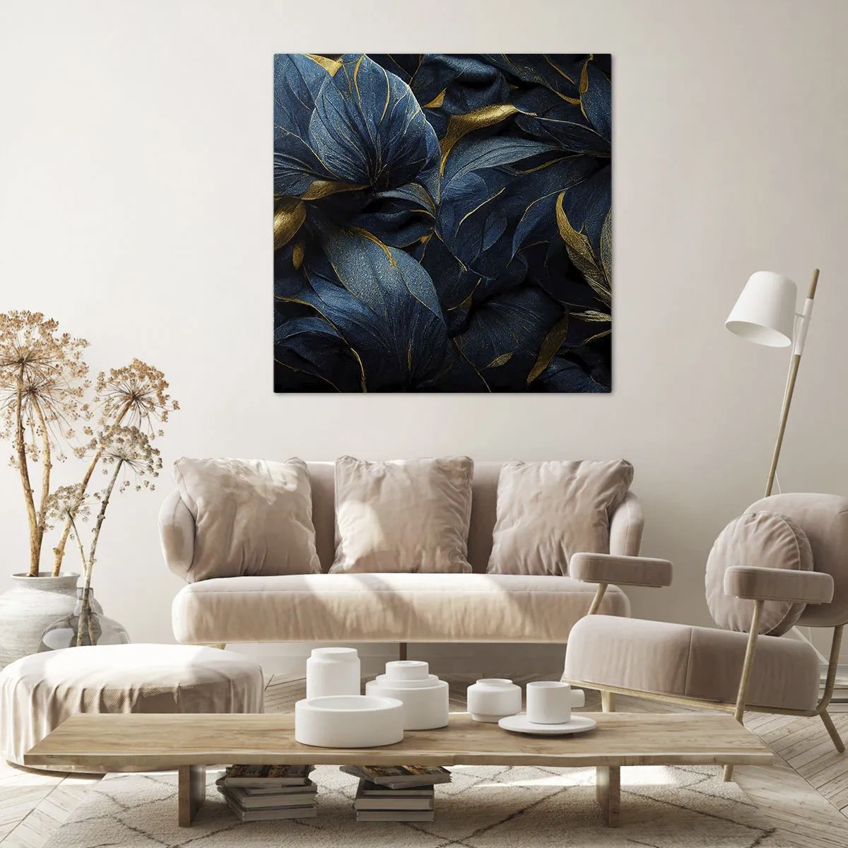 Canvas picture - Lined with Gold - 60x60 cm