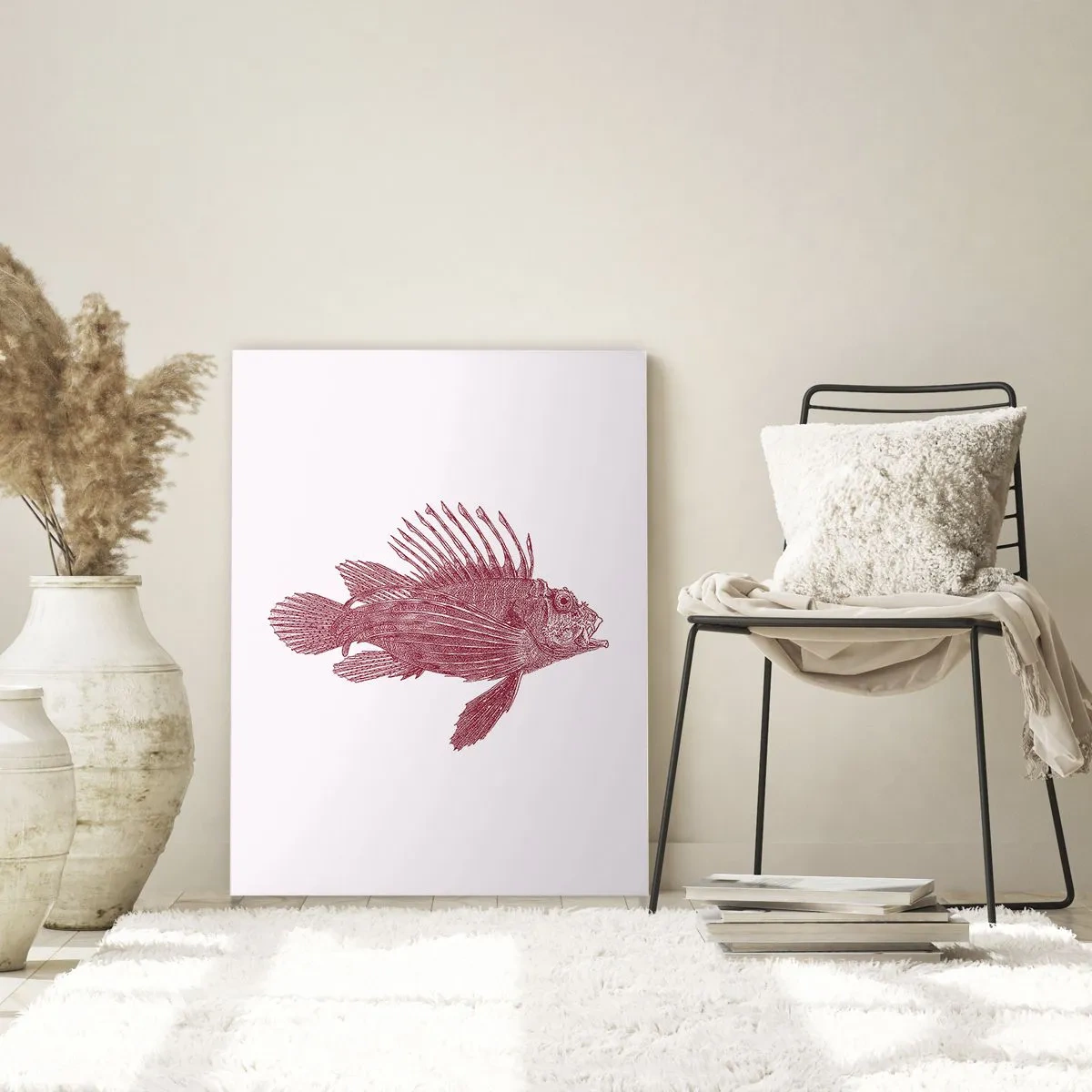 Glass picture - Dweller of Exotic Waters - 50x70 cm