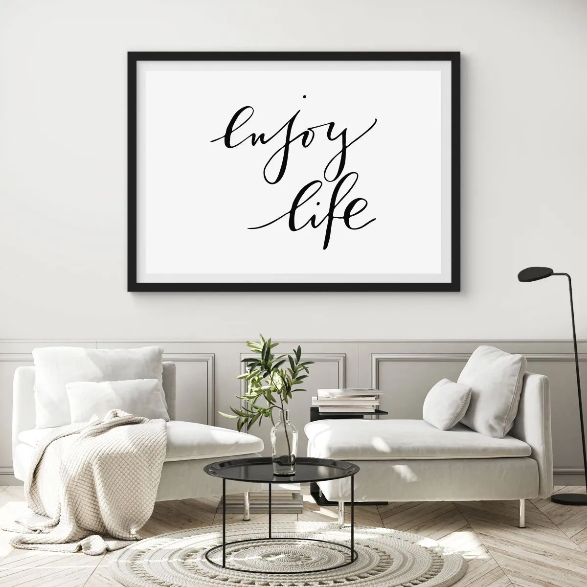 Poster in black frame - Nothing to Add… - 50x40 cm