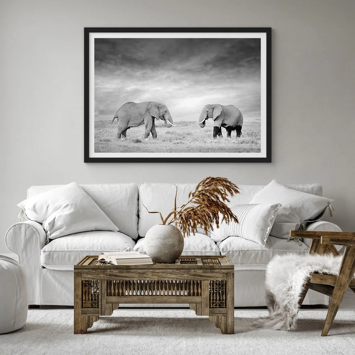 Poster in black frame - Grey Is Beautiful - 50x40 cm