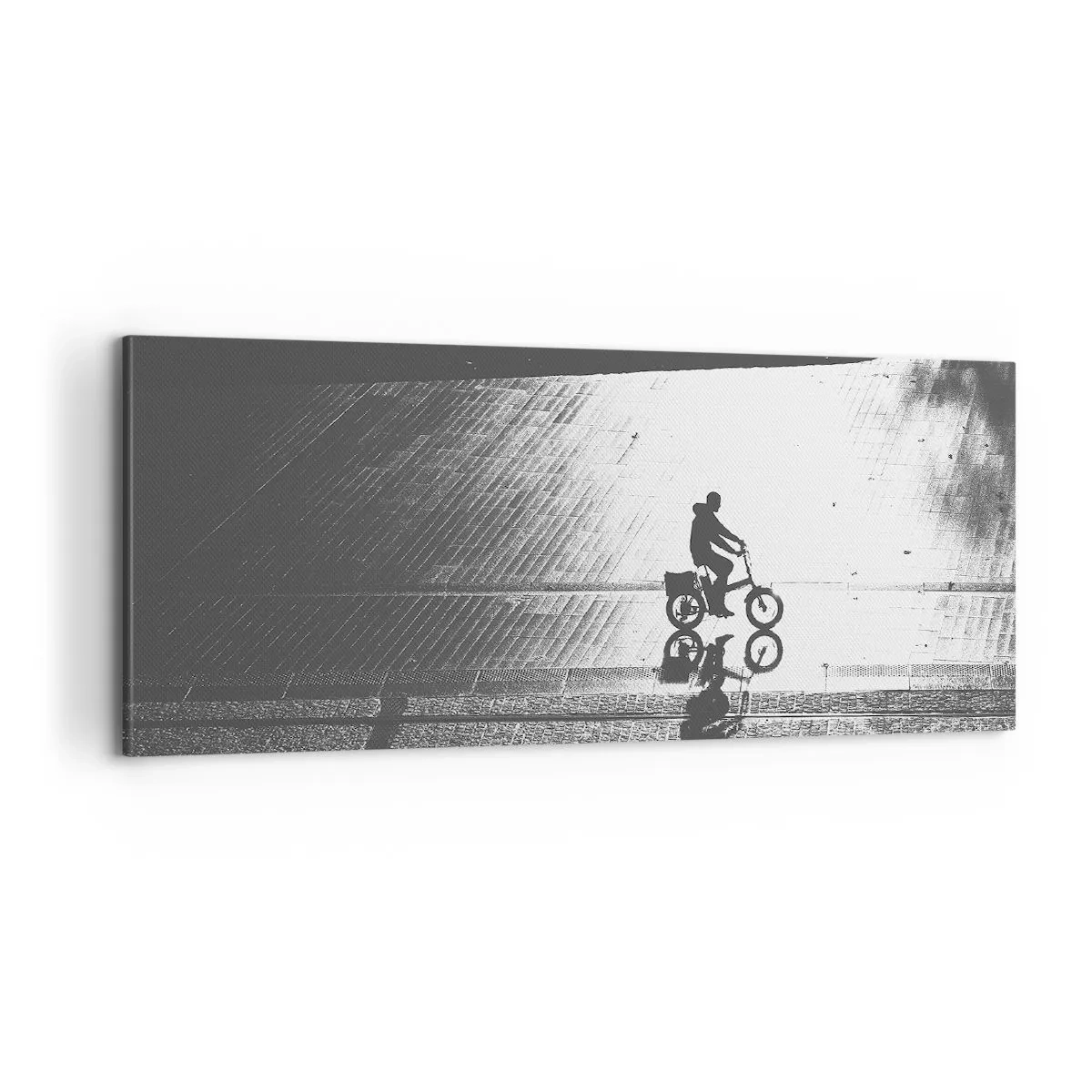 Canvas picture - Straight ahead, through the City - 100x40 cm