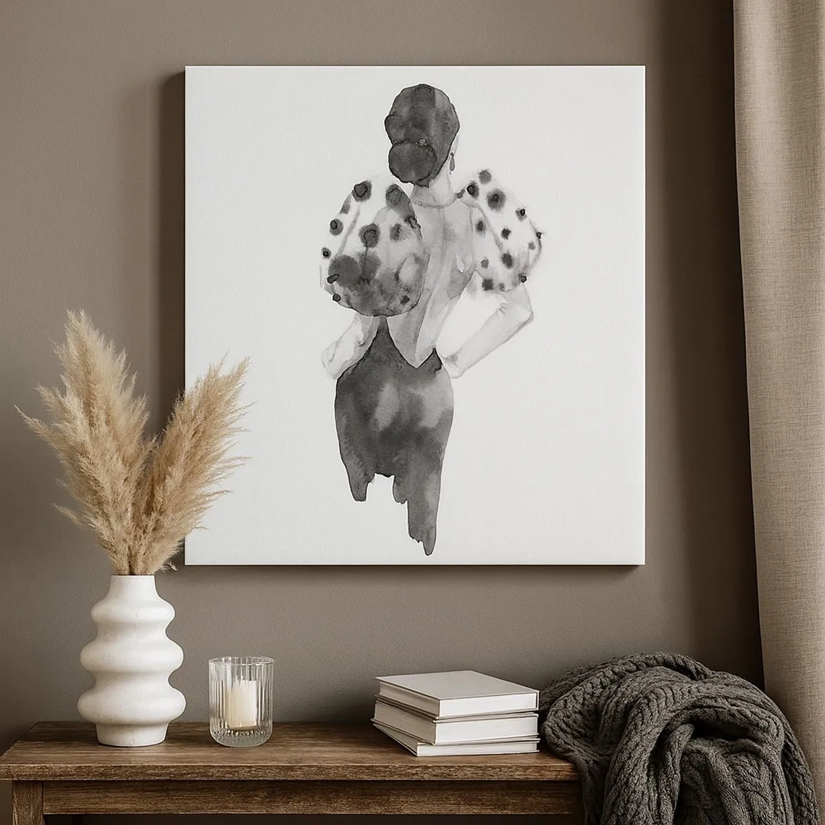 Canvas picture - She Passed by - 30x30 cm