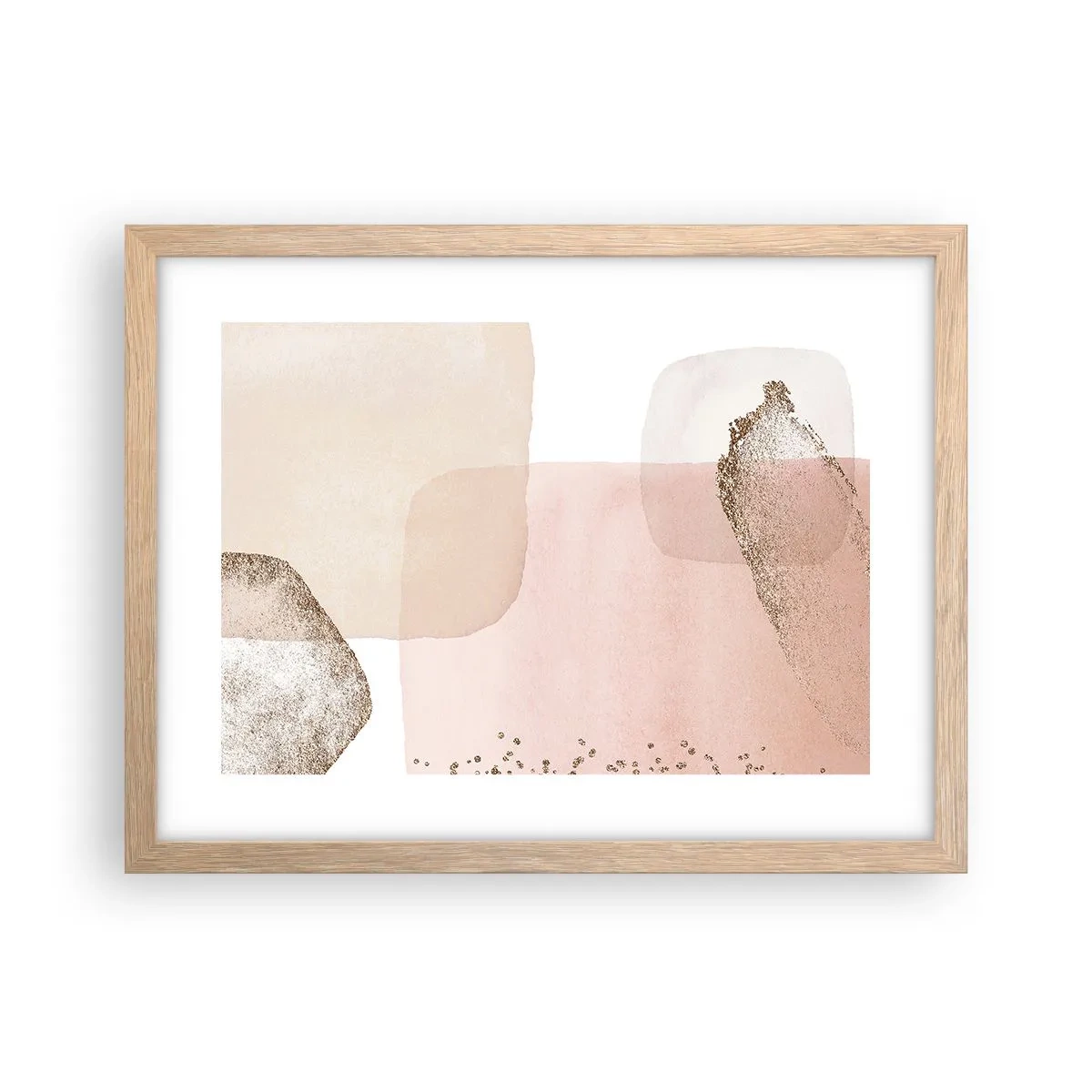 Poster in light oak frame - Look through Colour - 40x30 cm