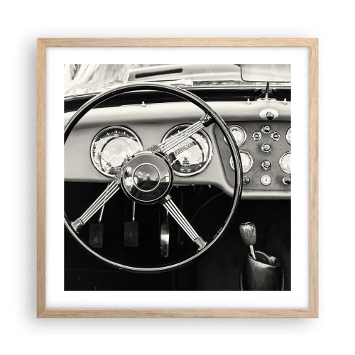 Poster in light oak frame - Collector's Dream - 50x50 cm