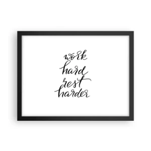 Poster in black frame - Life  Balance - 40x30 cm