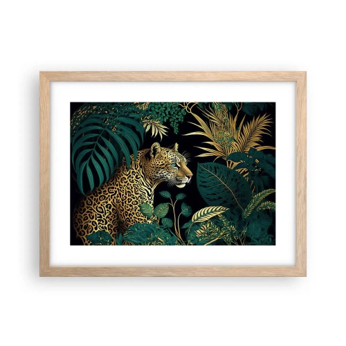 Poster in light oak frame - Host in the Jungle - 40x30 cm
