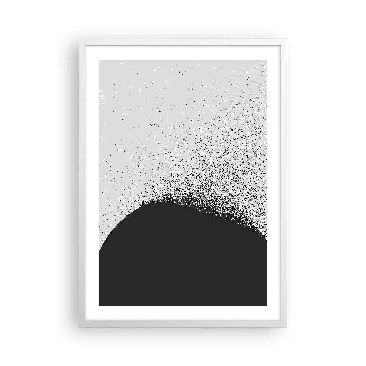 Poster in white frmae - Movement of Particles - 50x70 cm