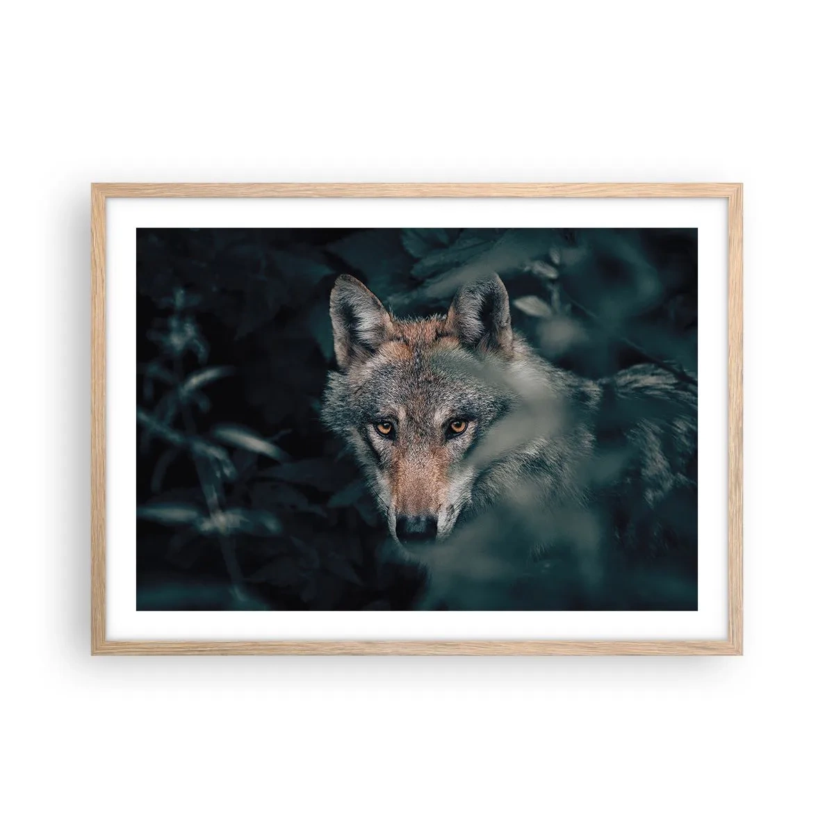 Poster in light oak frame - Hunter - 70x50 cm