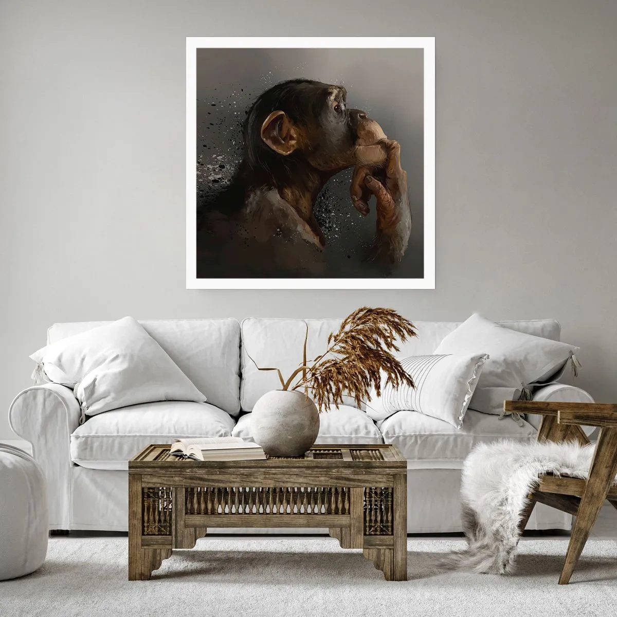 Poster - Certainly a Thinker - 40x40 cm