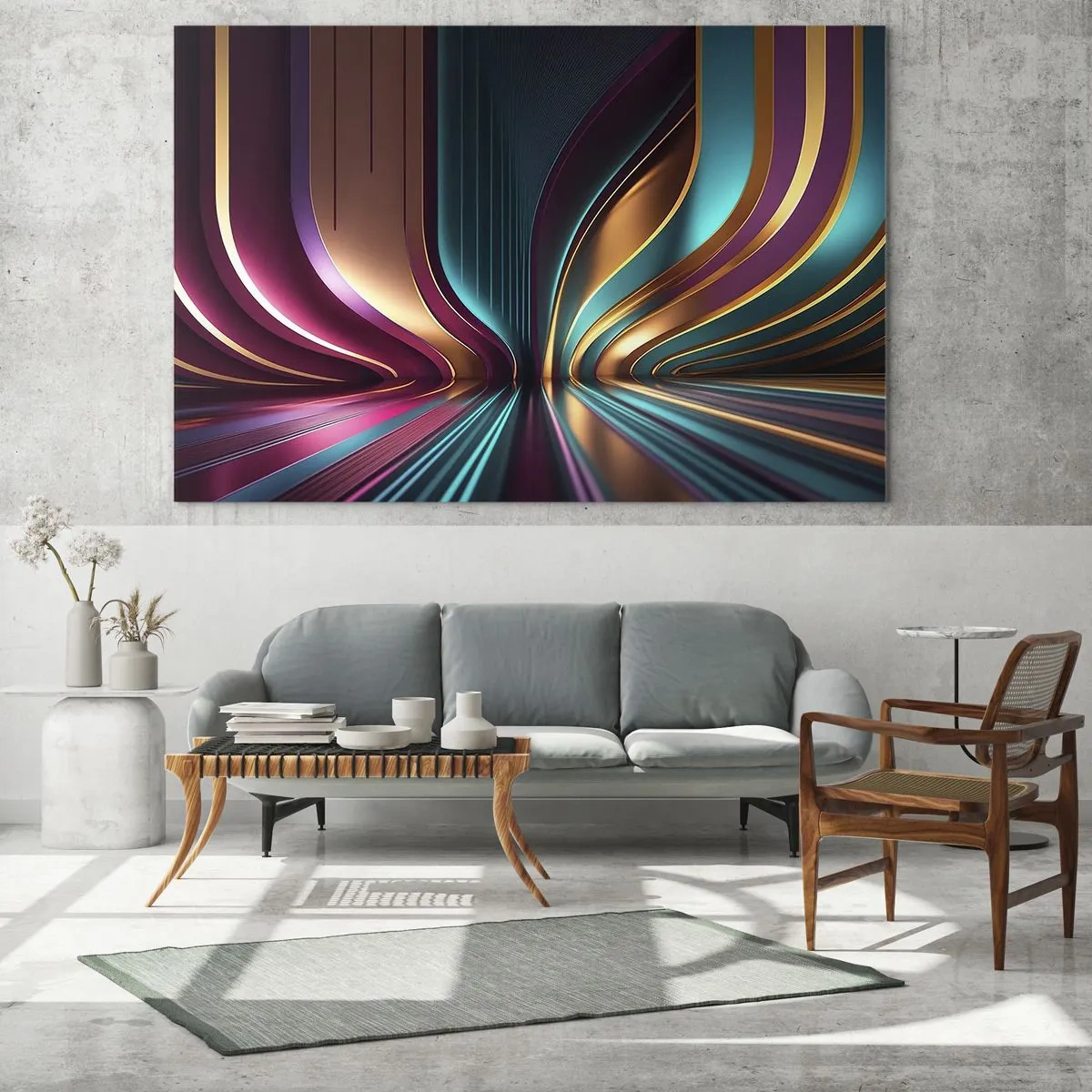 Glass picture - Architecture of Light - 120x80 cm