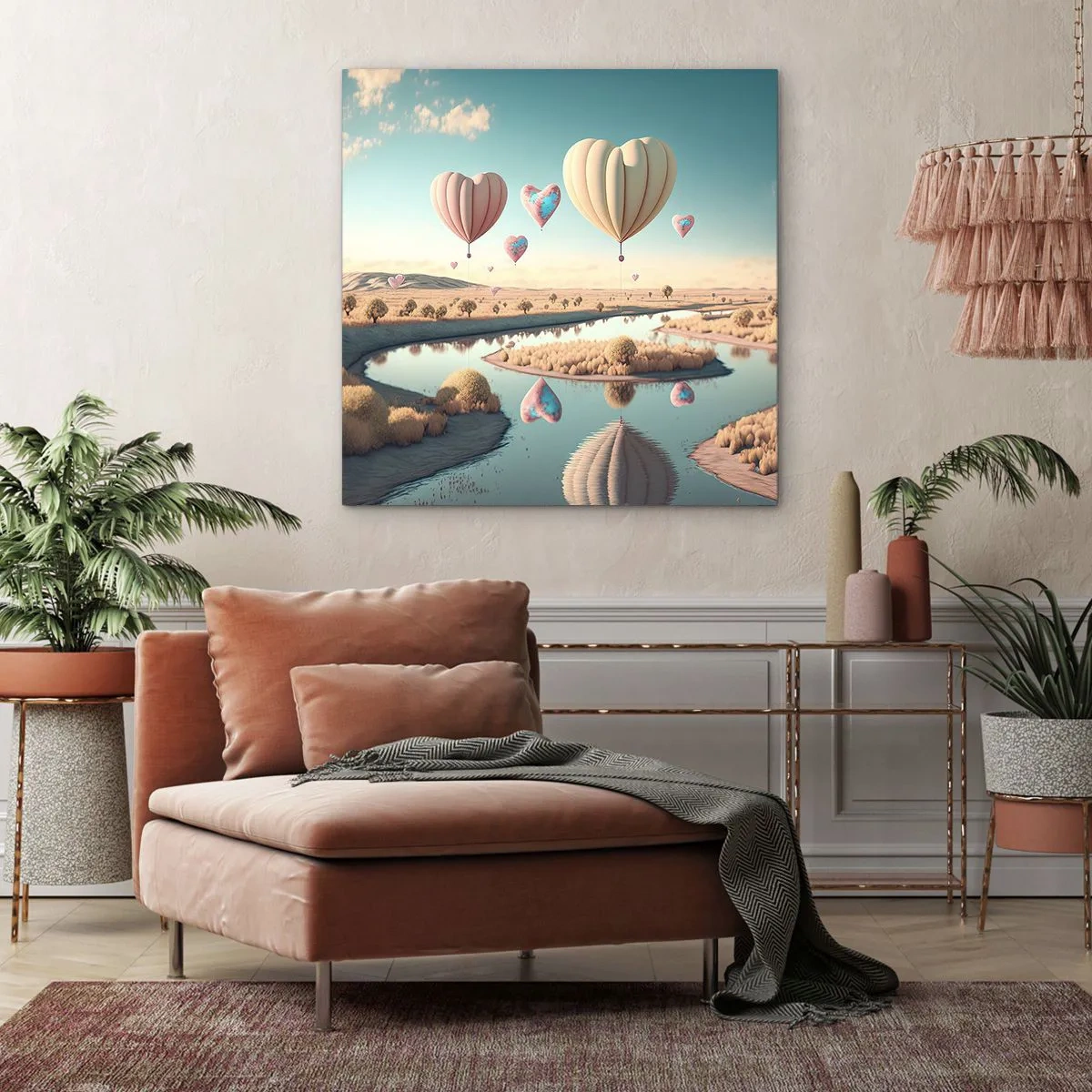 Canvas picture - Love Lifts You up - 50x50 cm