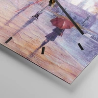 Clock face with lines