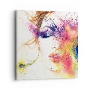 Canvas picture - Rainbow Dizziness - 40x40 cm