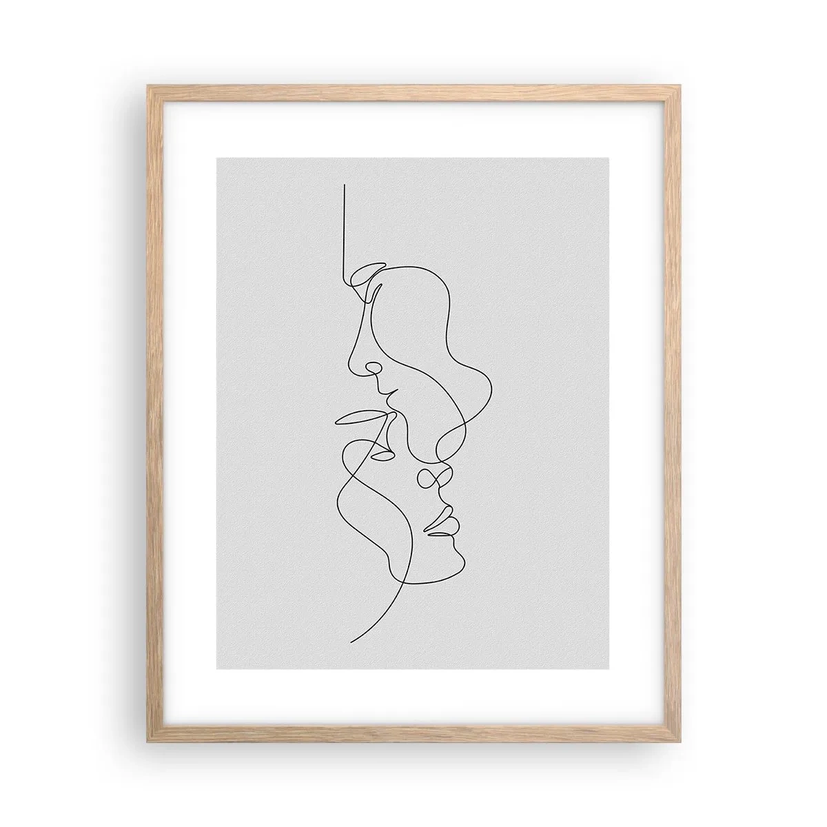Poster in light oak frame - Ardour of Desires - 40x50 cm
