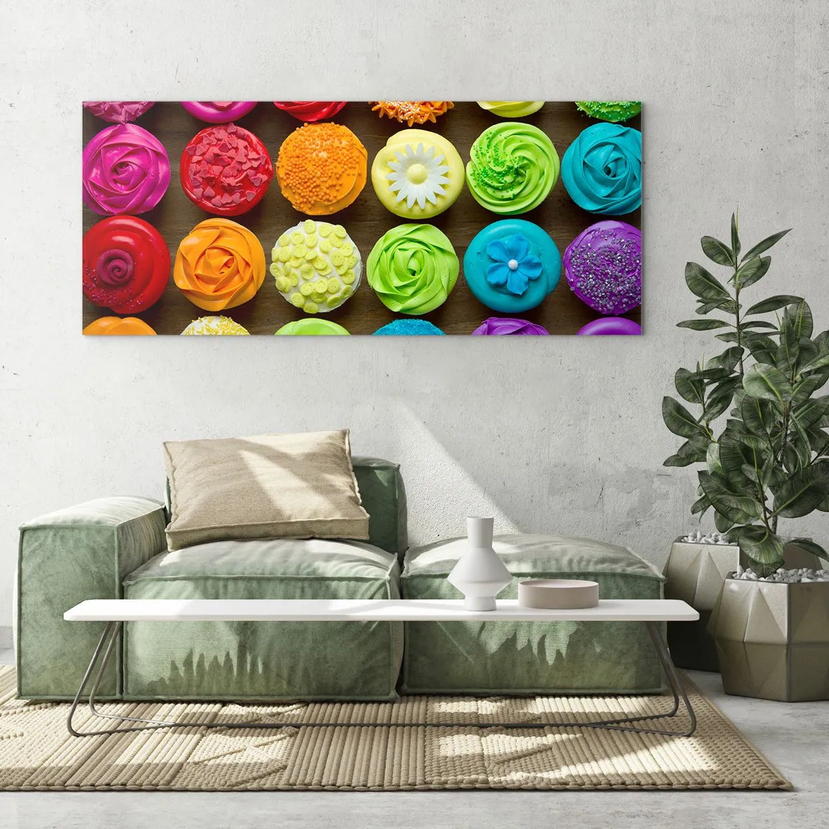 Glass picture - All Different - All Delicious - 140x50 cm