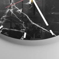 Clock face with lines