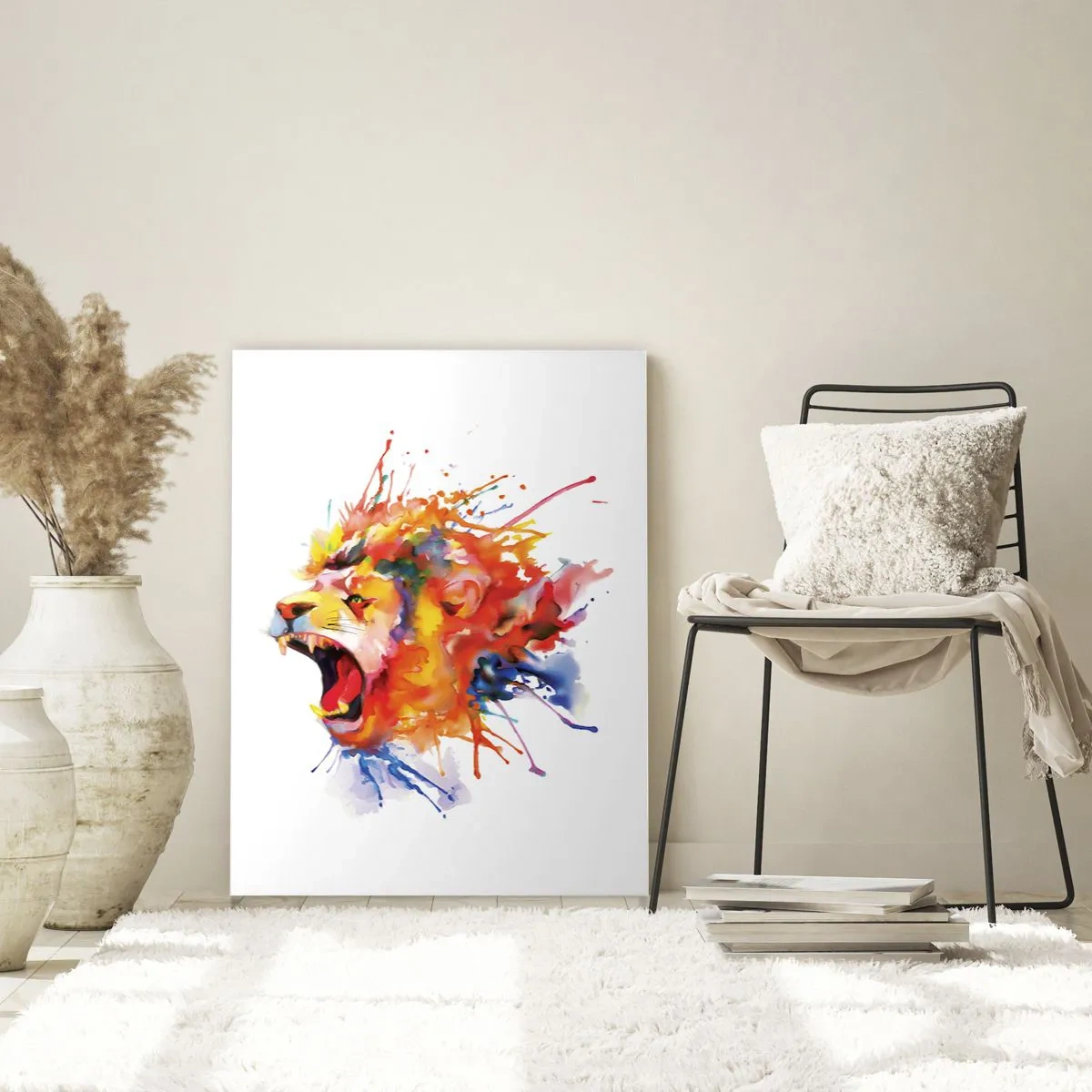 Glass picture - Explosion of Wrath - 80x120 cm