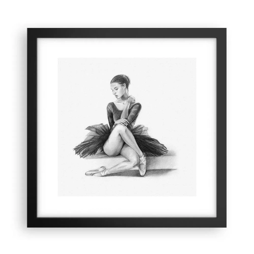 Poster in black frame - Enchanted by a Dance - 30x30 cm