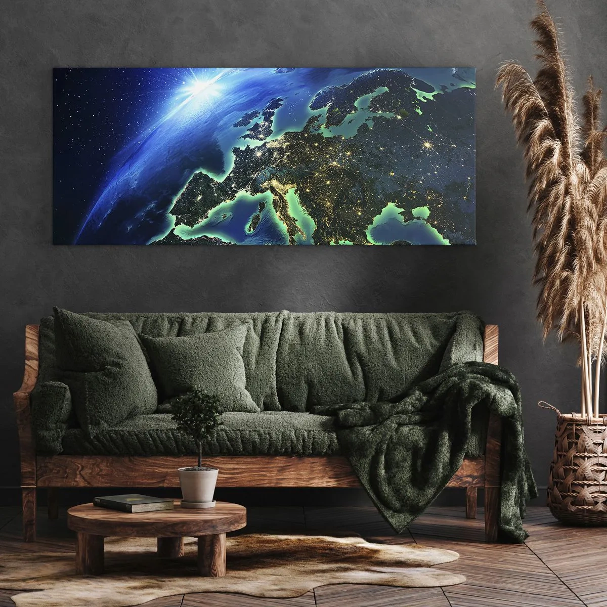 Canvas picture - Sparkling Europe - 100x40 cm