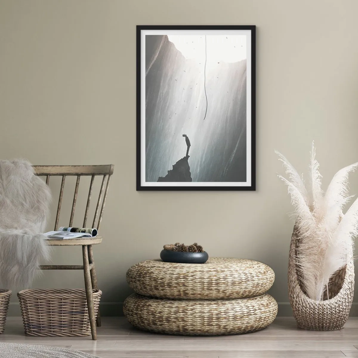 Poster in black frame - There Is Always Some Way Out - 70x100 cm