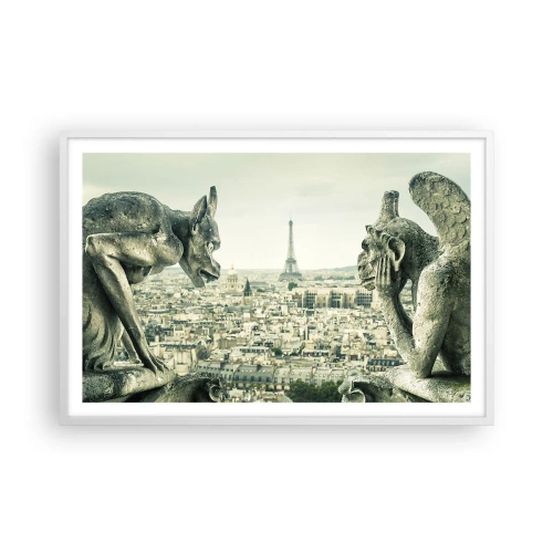 Poster in white frmae - Parisian Talks - 91x61 cm
