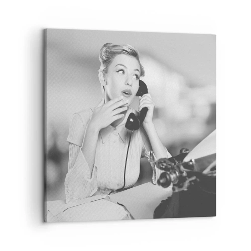 Canvas picture - Hello, Here Come the 50-ies - 50x50 cm