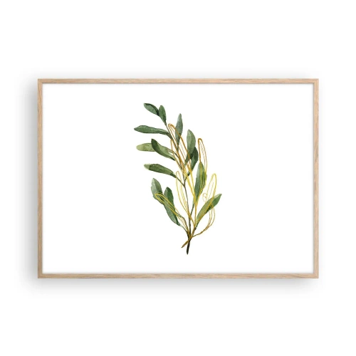Poster in light oak frame - All that Is Good - 100x70 cm