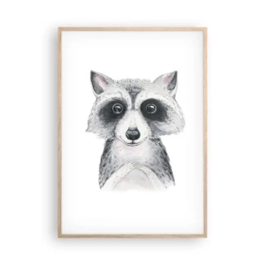 Poster in light oak frame - Emotional Moment - 70x100 cm