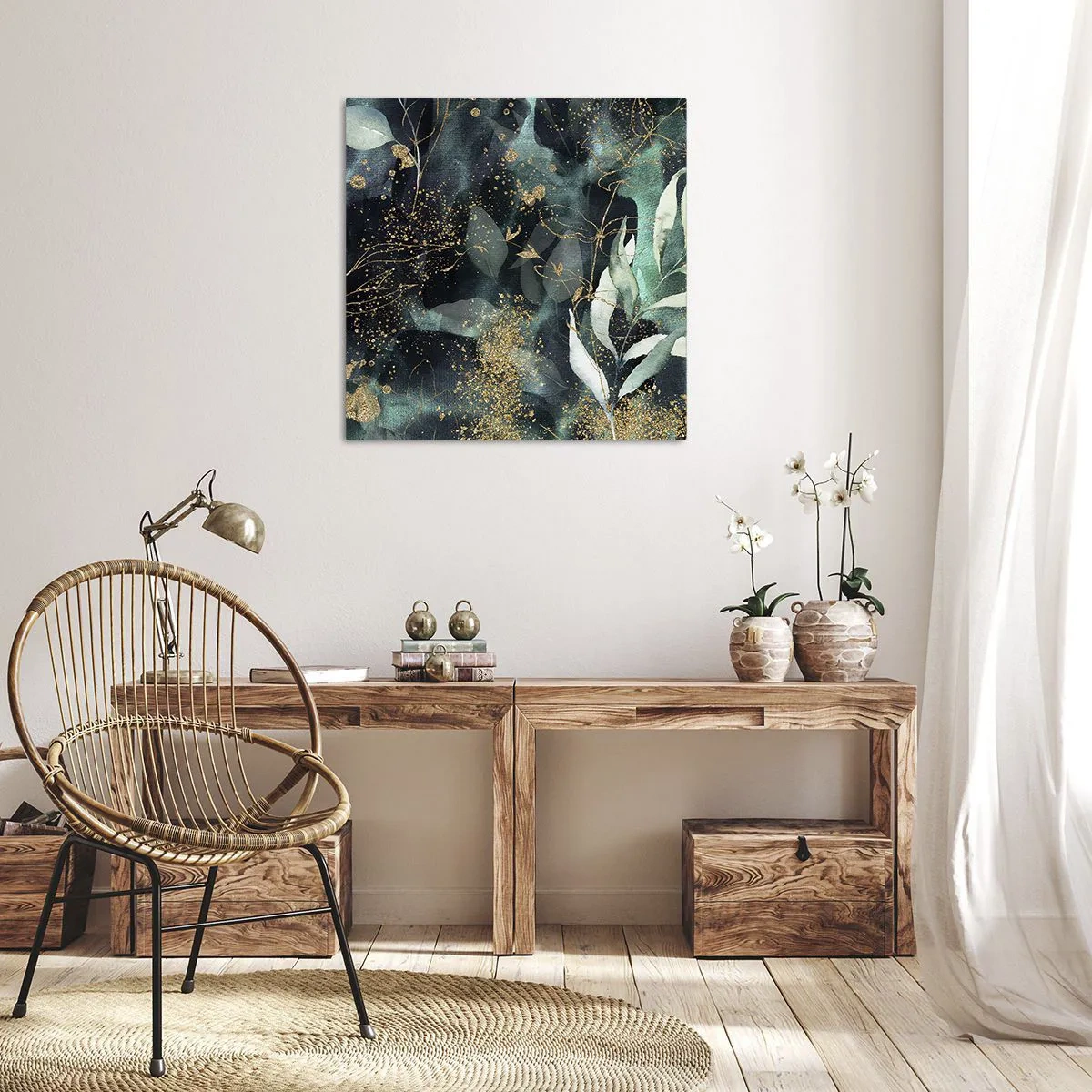 Canvas picture - Enchanted Garden - 40x40 cm